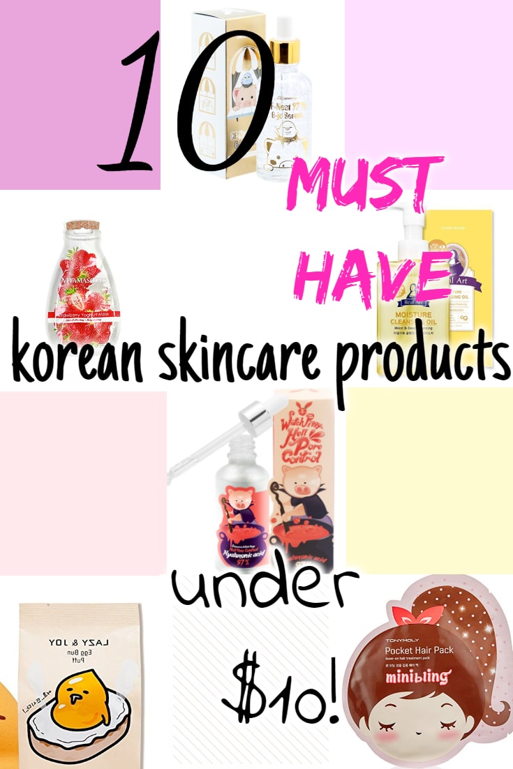 Cheap Korean Skincare Products under $10 on Amazon