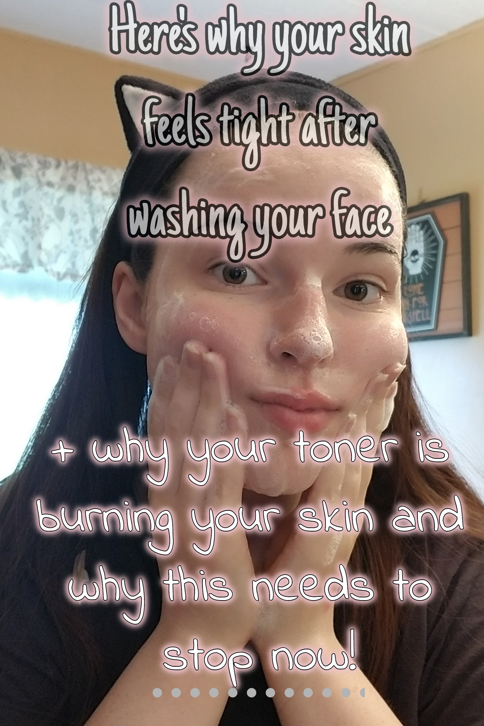 Here's why your skin feels tight after cleansing! + why your toner sometimes burns and how to stop it!